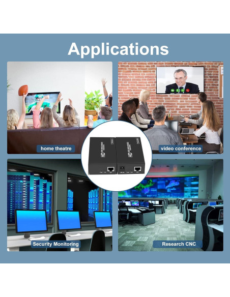 Extensor HDMI 4K LinSeek 100m POC, Audio y Video Ultra HD