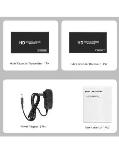 Extensor HDMI 4K LinSeek 100m POC, Audio y Video Ultra HD