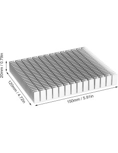 Disipador de Calor Aluminio LiebeWH 150x120x20mm para PC 2