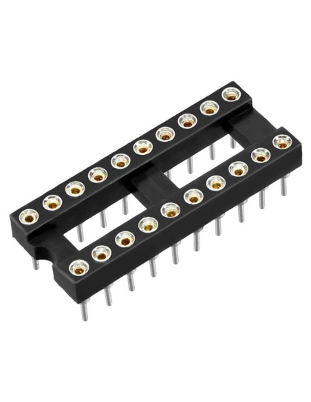 Zócalo IC DIP 24pcs uxcell 20 Pines 2.54mm Soldadura