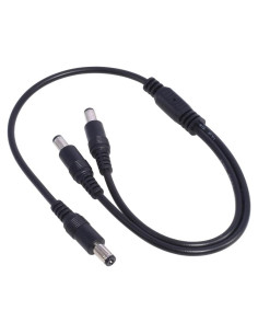 Cable Divisor de Alimentación DC 1 Macho a 2 Machos 5.5x2.1mm Lzzvibo