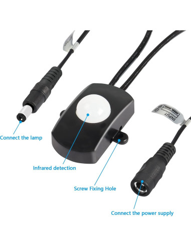 Sensor de Movimiento Infrarrojo PIR PNGKNYOCN 6V-24V 5A