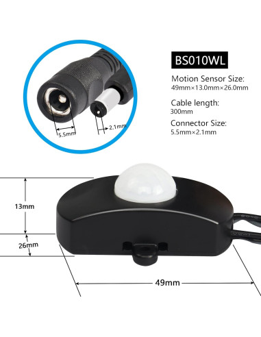 Sensor de Movimiento Infrarrojo PIR PNGKNYOCN 6V-24V 5A