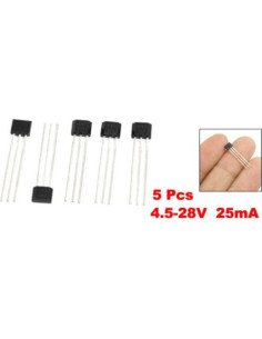 Sensor de Efecto Hall Uxcell 44E 5 Pcs 4.5-28V 25mA 2