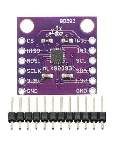 Sensor Hall 3D MLX90393 GODIYMODULES I2C SPI Sin Contacto