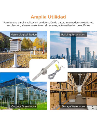 Sensor de Humedad y Temperatura FG6020 IP68 4-20mA 15-30V CC