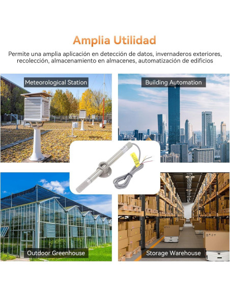 Sensor de Humedad y Temperatura FG6020 IP68 4-20mA 15-30V CC