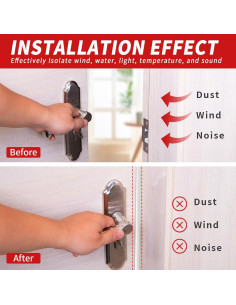 Tira de Sellado de Puerta de Goma Fingwerk 6.1m Blanca 2