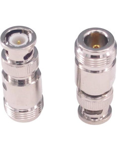 Adaptador Coaxial BNC Macho a N Hembra RF 50 Ohm 2 Pcs 2