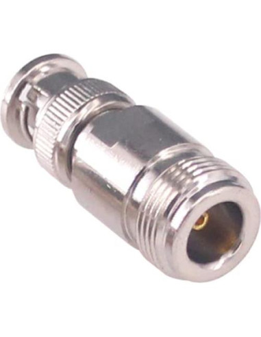 Adaptador Coaxial BNC Macho a N Hembra RF 50 Ohm 2 Pcs
