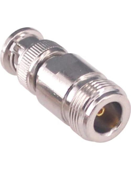 Adaptador Coaxial BNC Macho a N Hembra RF 50 Ohm 2 Pcs