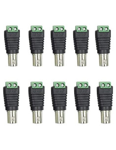 Conector BNC hembra a terminal de tornillo para CCTV - 10 Pcs