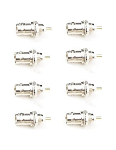 Conector BNC Hembra Montaje en Chasis 8 Pack Soldadura