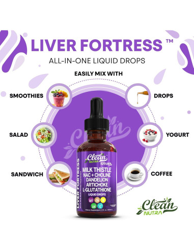 Suplemento Líquido Hepático Clean Nutraceuticals 132g