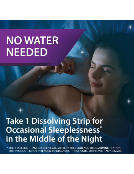 Tiras Disolventes Unisom Simple Slumbers 21 Cuentas Menta 3mg