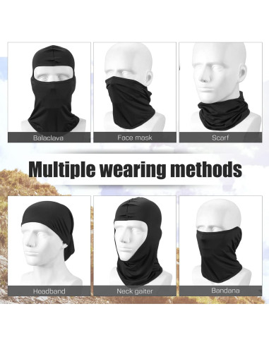 30 Piezas Máscaras Balaclava UV Protección para Hombres y Mujeres