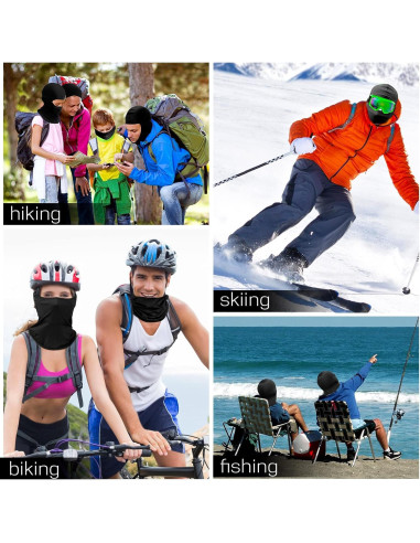 30 Piezas Máscaras Balaclava UV Protección para Hombres y Mujeres