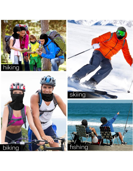 30 Piezas Máscaras Balaclava UV Protección para Hombres y Mujeres