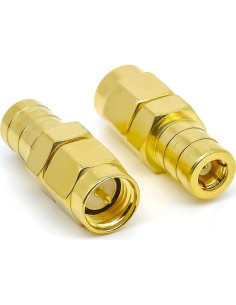Adaptador Coaxial SMA Macho a SMB Hembra 2 Piezas Ahoaepy 2