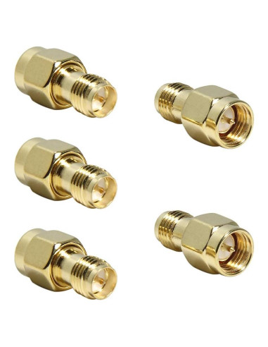 Adaptador SMA a RP-SMA Macho a Hembra - Paquete de 5