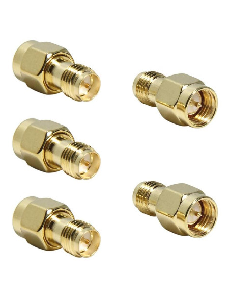 Adaptador SMA a RP-SMA Macho a Hembra - Paquete de 5