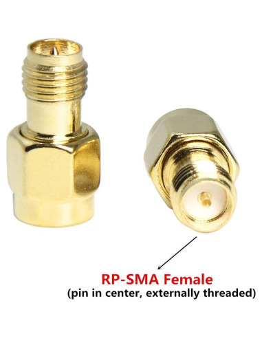 Adaptador SMA a RP-SMA Macho a Hembra - Paquete de 5