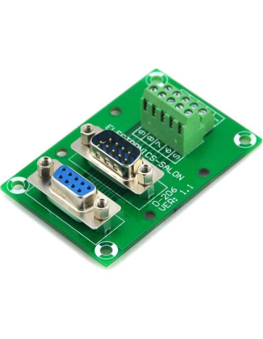 Placa de ruptura D-SUB DB9 macho/hembra Electronics-Salon