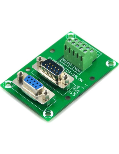 Placa de ruptura D-SUB DB9 macho/hembra Electronics-Salon