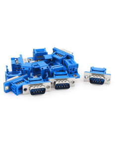 Conector Crimp IDC DB9 Macho 9 Pines uxcell - Paquete de 10