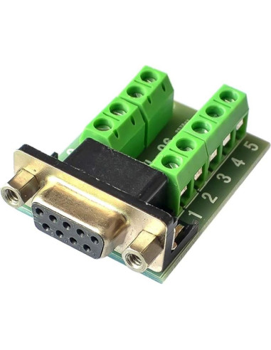 Adaptador DB9 Femenino RS232 a Terminal HiLetgo - 2 Piezas