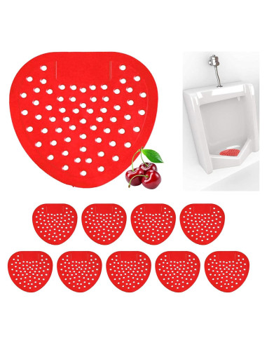 Pantallas de Orinal CNQLIS 10 Piezas Aroma Cereza Antisalpicaduras