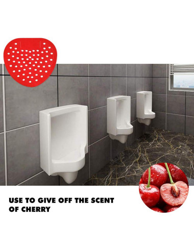 Pantallas de Orinal CNQLIS 10 Piezas Aroma Cereza Antisalpicaduras