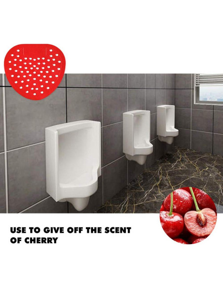 Pantallas de Orinal CNQLIS 10 Piezas Aroma Cereza Antisalpicaduras