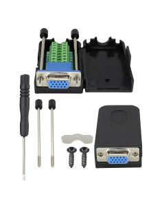 Adaptador VGA hembra DB15 a terminal de tornillo 2 paquetes