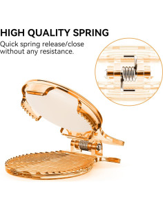 Soporte Clip para AirTag CITYWAY - 2 Pack Transparente-Naranja/Azul 2