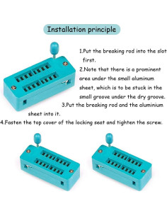 Socket de Prueba ZIF 16 Pines Ximimark - 4 Piezas 2.54mm 2