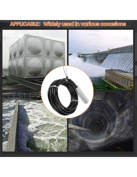 Sensor de Nivel de Agua EIMSOAH 0-4m 24VDC 4-20mA IP68