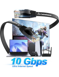 Cable Ethernet Cat 6 0.46 m Negro - 24 Paquete CableGeeker 2