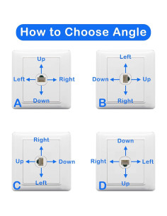 Cable de Extensión Ethernet Cat5 GELRHONR 50CM Macho/Hembra Izquierdo 2