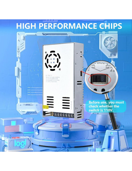 Fuente de Alimentación Conmutada 12V 50A 600W CONPEX