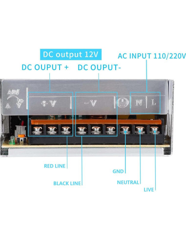 Fuente de Alimentación Conmutada 12V 50A 600W CONPEX