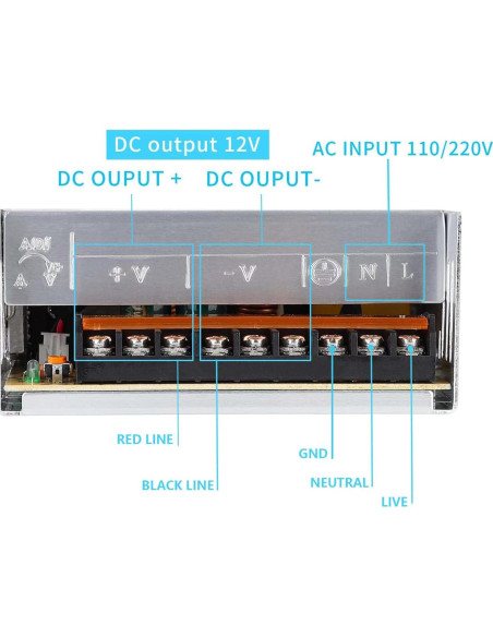 Fuente de Alimentación Conmutada 12V 50A 600W CONPEX