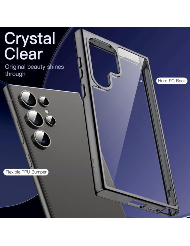 Funda JETech para Samsung Galaxy S24 Ultra 5G Antigolpes Negra