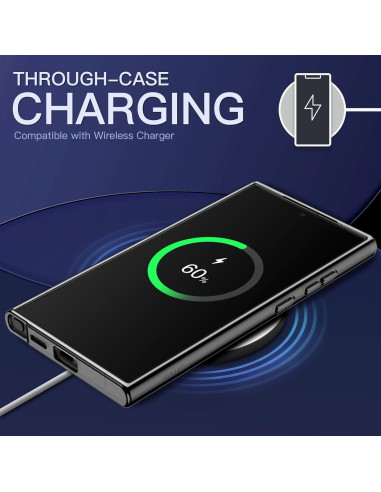 Funda JETech para Samsung Galaxy S24 Ultra 5G Antigolpes Negra