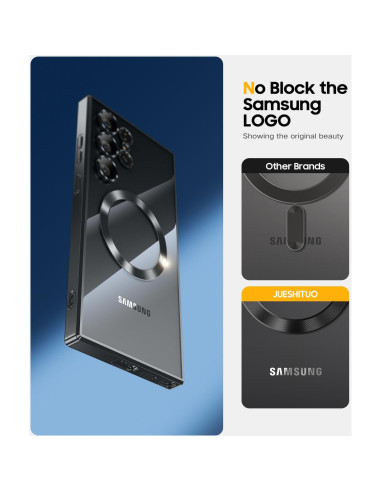 Funda JUESHITUO para Samsung Galaxy S24 Ultra - Titanio Negro