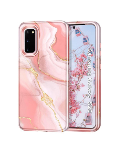 Funda Btscase para Samsung Galaxy S20 6.2" Patrón Mármol Rosa