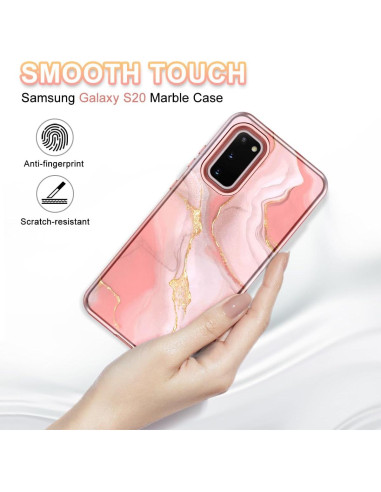 Funda Btscase para Samsung Galaxy S20 6.2" Patrón Mármol Rosa