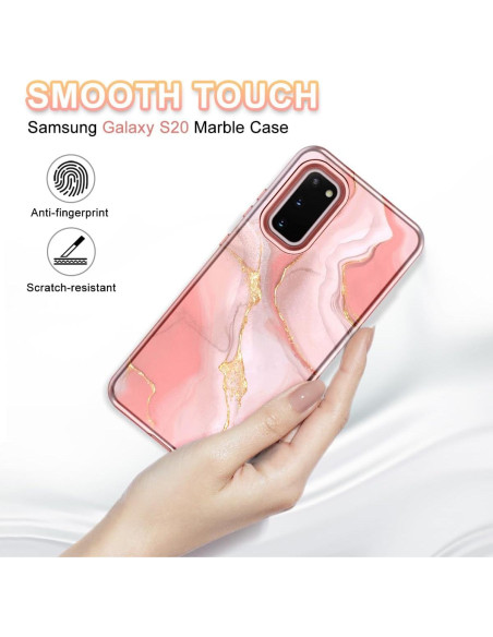 Funda Btscase para Samsung Galaxy S20 6.2" Patrón Mármol Rosa