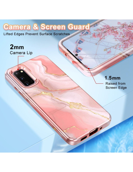 Funda Btscase para Samsung Galaxy S20 6.2" Patrón Mármol Rosa