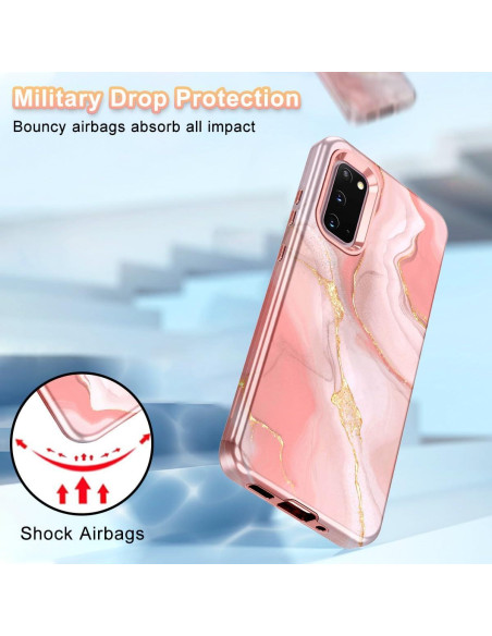Funda Btscase para Samsung Galaxy S20 6.2" Patrón Mármol Rosa